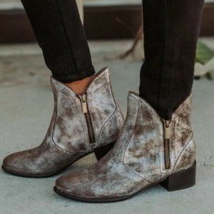Anthropologie Seychelles Lucky Penny Ankle Boot
